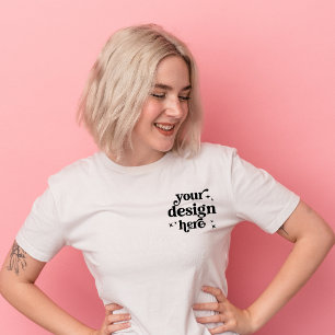 Front and Back Design Custom Logo Personalized  Tri-Blend Shirt