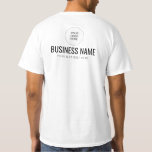 Front And Back Design Print Logo Staff Member Mens T-Shirt<br><div class="desc">Front And Back Double Sided Design Print Add Your Logo Text Here Template Men's Value White T-Shirt. Buy Mens High Quality Fashion / Clothing / T-Shirts Online Shop.</div>