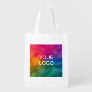 Front And Back Design Upload Add Logo Here Grocery Bag