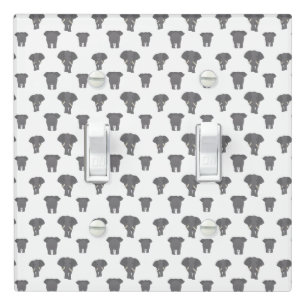Front and Back Elephant Pattern African Animal Light Switch Cover