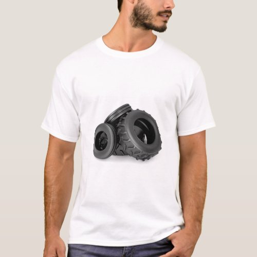 Front and rear tractor tires T_Shirt
