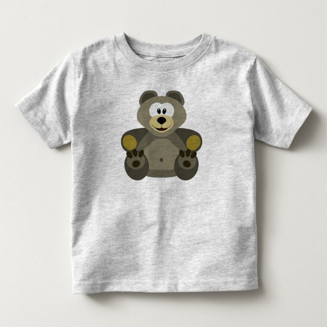 Front back bear toddler t-shirt (Front)