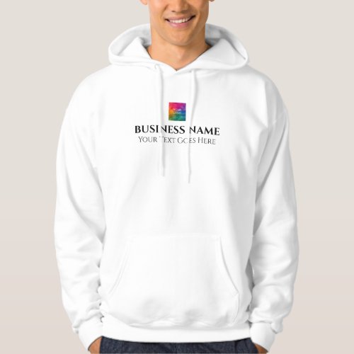 Front  Back Design Company Logo Here Mens Hoodie