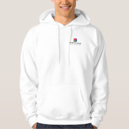 Front &amp; Back Design Company Logo Template Mens Hoodie