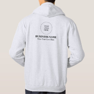 Front & Back Design Print Company Logo Mens Hoodie