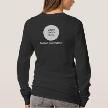 Front & Back Design Your Name & Logo Here Womens T-Shirt
