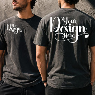 Front & Back Logo Custom Business Branding Graphic T-Shirt