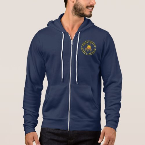Front Back Logo Zip Up Pack 746 Adult Hoodie