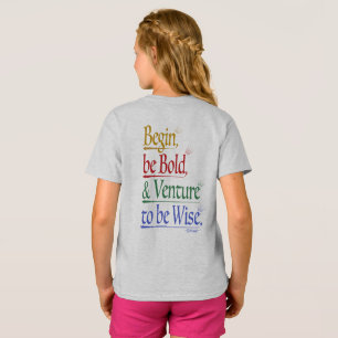 Front & Back - Magical Horace Quote Kids T-Shirt 