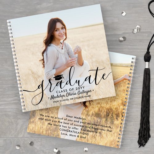 Front & Back Photos Graduation Keepsake Guest