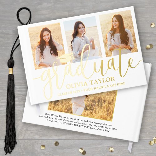Front & Back Photos Graduation Keepsake Real