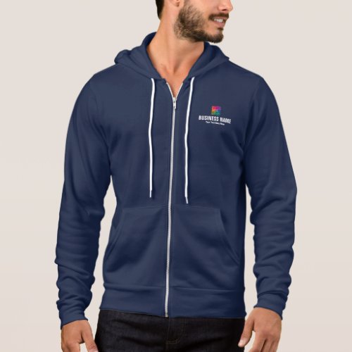 Front  Back Print Company Logo Template Mens Hoodie