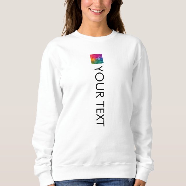 Front & Back Print Template Womens Modern Trendy Sweatshirt (Front)