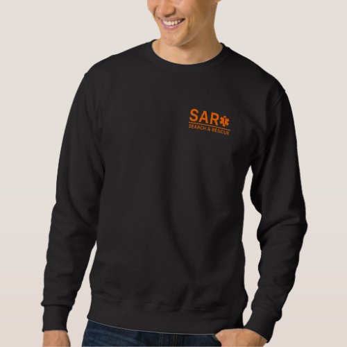 Front  Back Search And Rescue Sar Ems 1 Sweatshirt