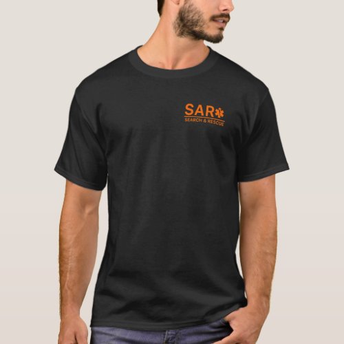 Front  Back Search And Rescue Sar Ems 1 T_Shirt