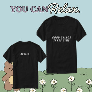 Front & Back Text Personalized Men's  T-Shirt