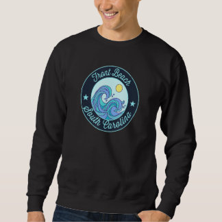 Front Beach Sc South Carolina Souvenir Nautical Su Sweatshirt