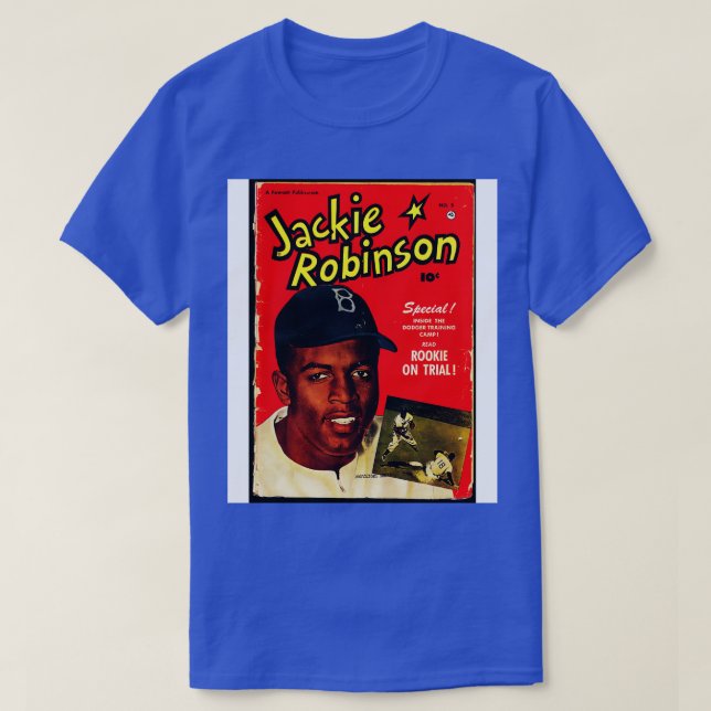 Front cover of Jackie Robinson comic book T-Shirt (Design Front)