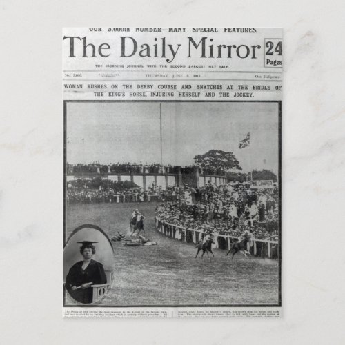 Front cover of The Daily Mirror Postcard