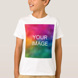 Front Design Add Image Text Custom Kids Boys T-Shirt