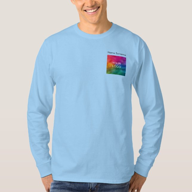 Front Design Business Company Logo Men's T-Shirt (Front)