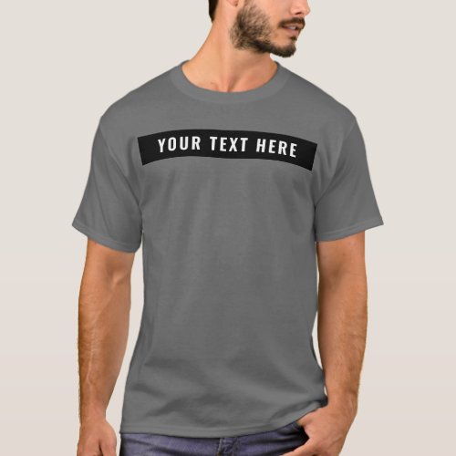 Front Design Template Add Your Text Mens Basic T_Shirt