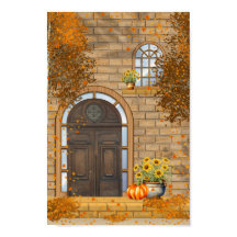 Front Door Autumn Vibes and fall leaves
