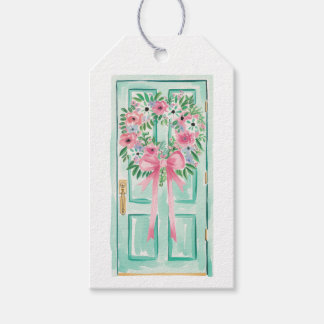 Front Door Gift Tags, New House Wreath Tags, Pink  Tags