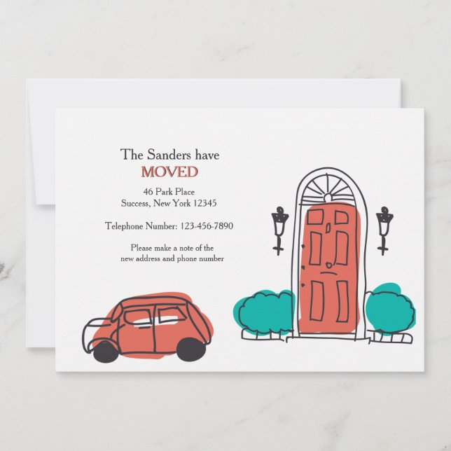 Front Door Moving Announcement (Front)