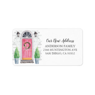 Front Door New Address Return Address Label