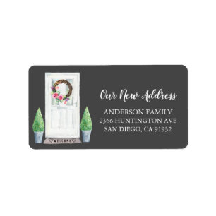 Front Door New Address Return Address Label