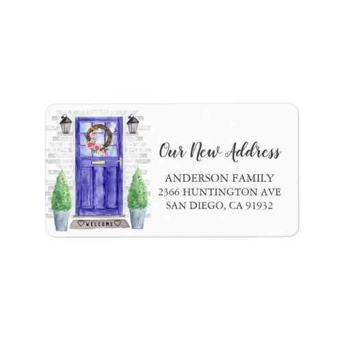 Front Door New Address Return Address Label