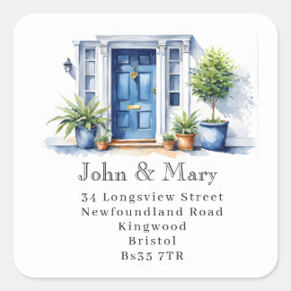 Front Door Return Address Sticker | Custom