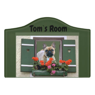 Front door sign French Bulldog and Gorilla