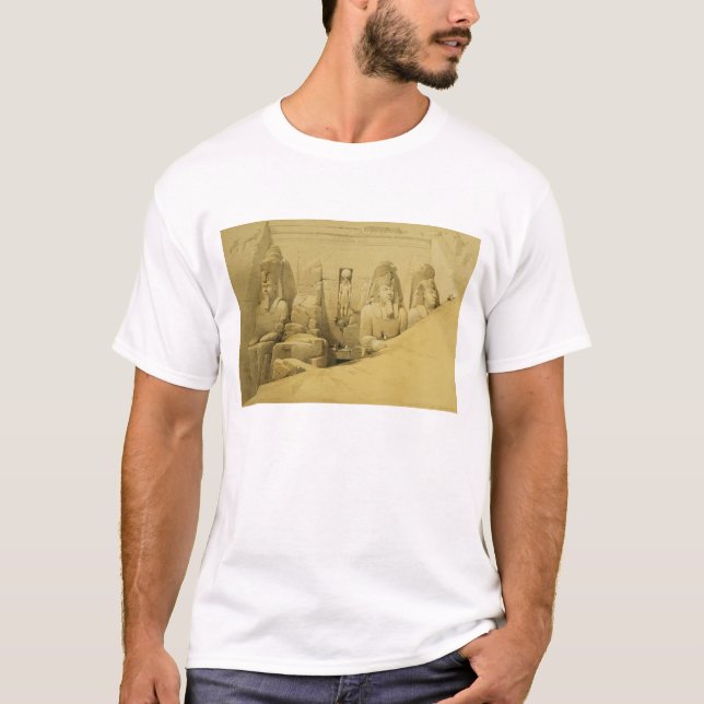 Front Elevation of the Great Temple of Aboo Simbel T-Shirt (Front)