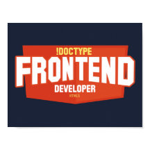 Front end developer poster