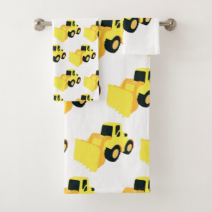 Front End Loader Construction Truck Bath Towel Set
