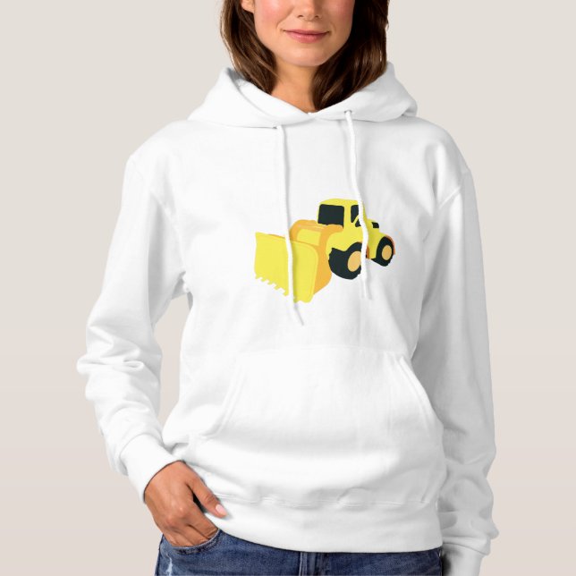 Front End Loader Construction Truck Hoodie (Front)