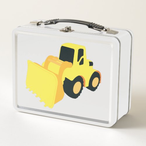 Front End Loader Construction Truck Metal Lunch Box