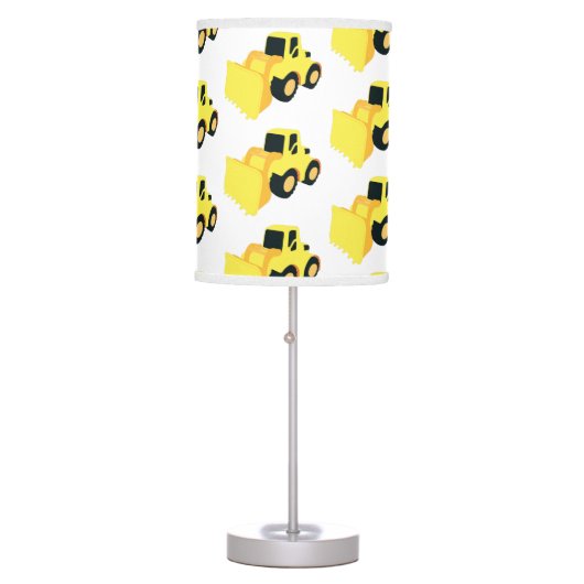 Front End Loader Construction Truck Table Lamp (Front)