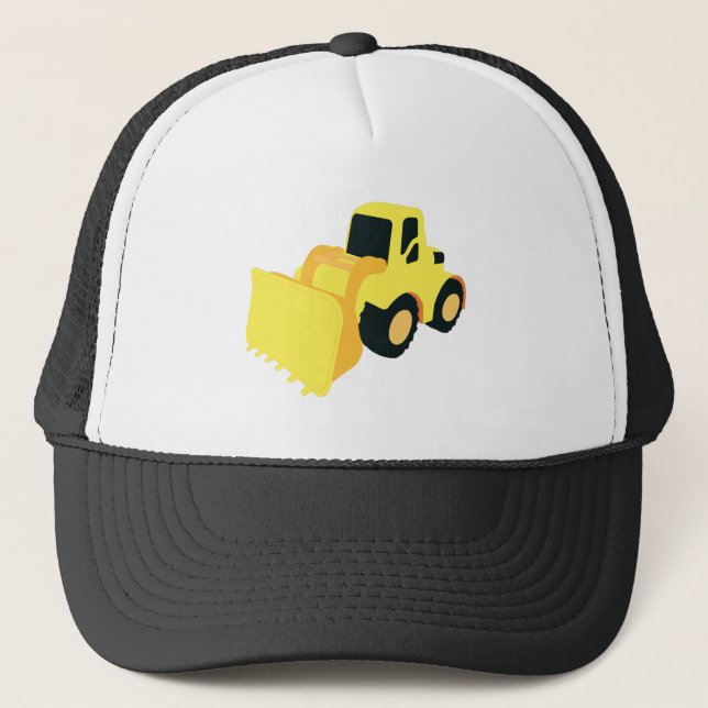 Front End Loader Construction Truck Trucker Hat (Front)