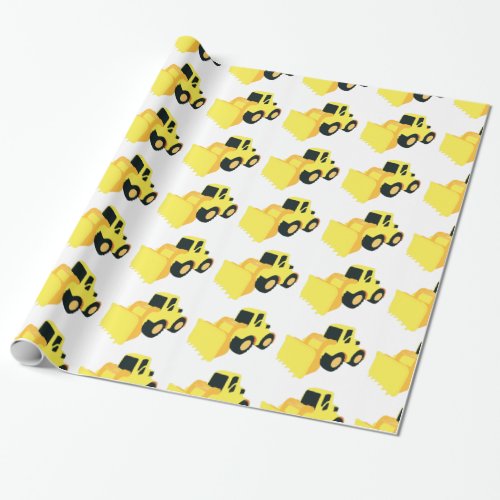 Front End Loader Construction Truck Wrapping Paper