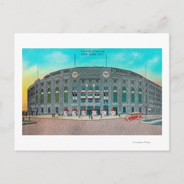 Front Entrance to Yankee Stadium View Postcard (Front)
