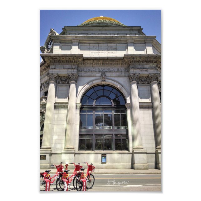 Front Façade of Former Buffalo Savings Bank Photo Print (Front)
