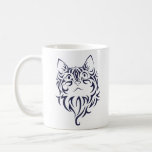 Front Facing Cat Kitten Face Stencil Coffee Mug at Zazzle