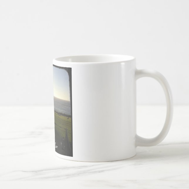 Front lawn at Esalen, Big Sur Coffee Mug (Right)