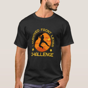 Front Lever Gymnastic Calisthenics Tucked Pull Up  T-Shirt