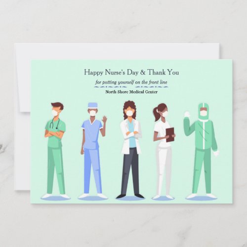 Front Line Nurses Day Thank You Card