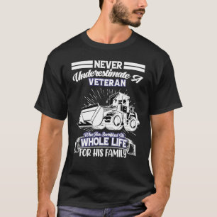 Front Loader Operator Veteran Retired Digger Loade T-Shirt