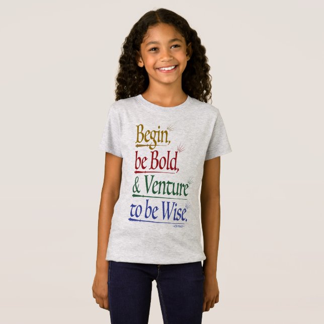 Front - Magical Horace Quote Girls' Slim Fit Tee (Front Full)